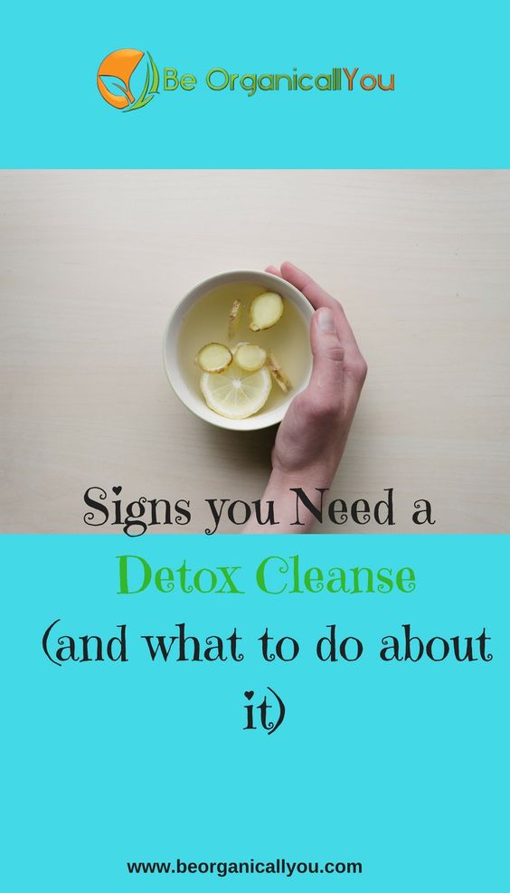 signs you need to Detox